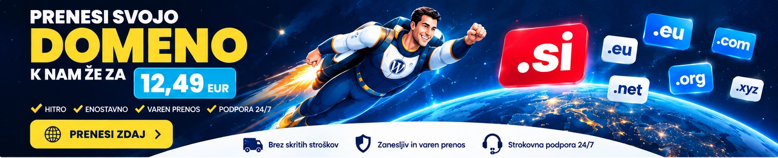 Prenos .si, .eu in drugih domen k Webicom